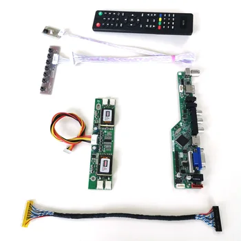 

For LTM190EX-L01/L05 T.V56 controller board VGA HDMI AV USB Remote+Inverter+keyboard 4CCFL 30Pin LVDS LCD display panel DIY kit