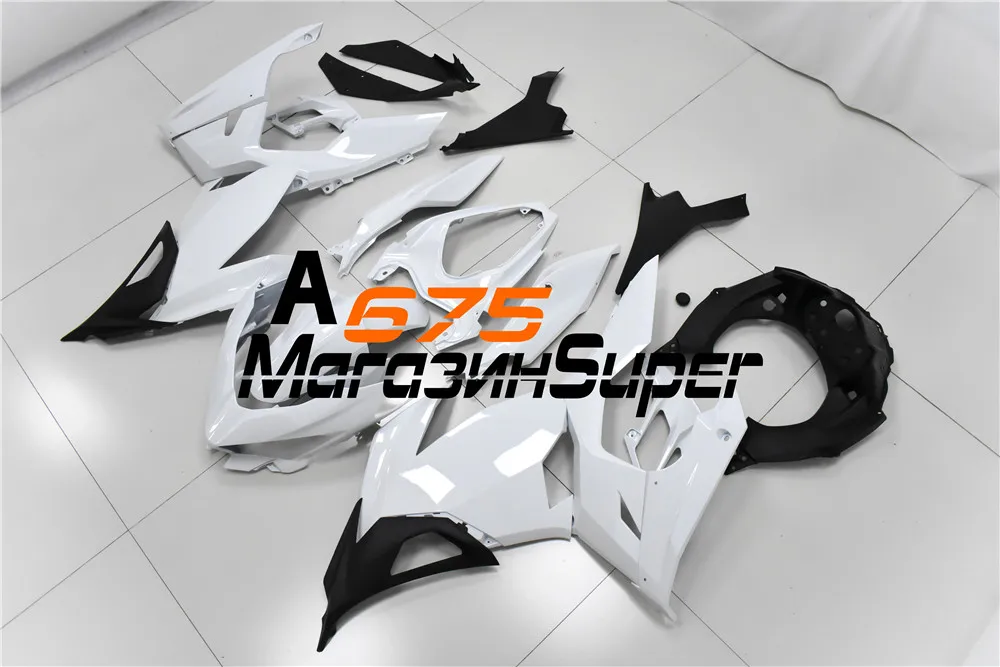 ABS Инжекционный пластмассовый обтекатель комплект для Kawasaki Ninja400 Ninja 400- 18 19 20 кузов яркий белый