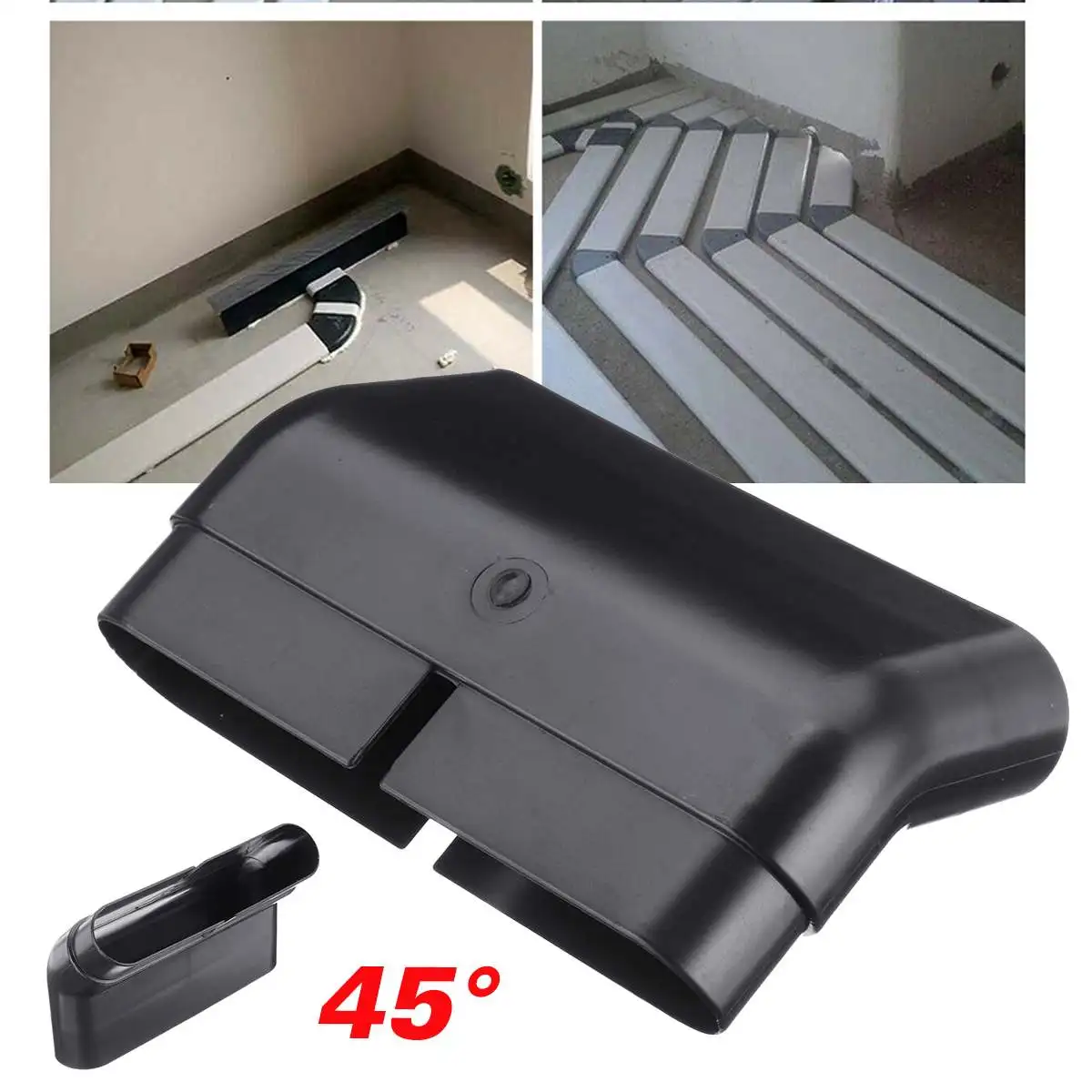 

45 Degrees Climbing Wall Bend PVC Tube Flat Tube Ventilation System Environmental Protection Tube High Quality