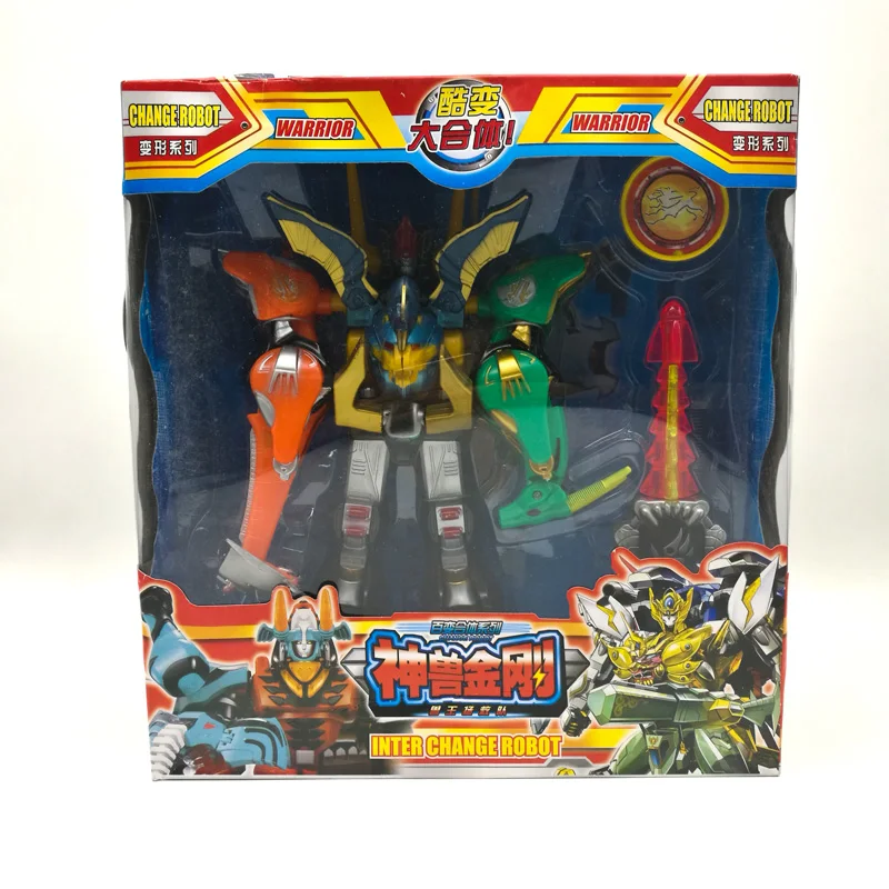 Деформационная игрушка 5 в 1 динозавр Ranger Megazord Собранный робот фигурки детей