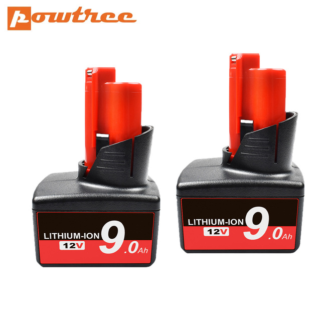 12V 6.0Ah M12 Battery For Milwaukee Power Tool Li-ion Battery C12 XC 48-11-2440 48-11-2402 48-11-2411 48-11-2401