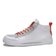 Летняя мужская повседневная обувь, износостойкая обувь с высоким берцем, мужские кроссовки, трендовая мужская обувь на плоской подошве, breathableYGb-R001