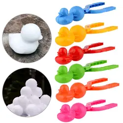 Creador de bolas de nieve, muñeco de nieve, Clip de plástico para hacer nieve al aire libre, molde de arena, herramienta para la lucha de bolas de nieve, Color aleatorio 37x8,5 cm