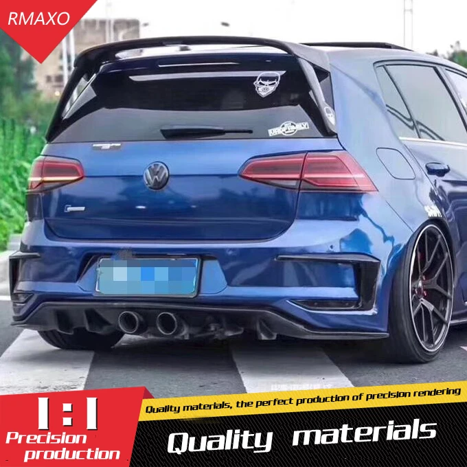 Для Golf 7 MK7 Golf спойлер- jd ABS Материал заднее крыло автомобиля праймер цвет задний спойлер для Volkswagen Golf 7,5 спойлер