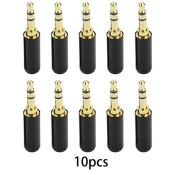 

Soldering 5/10pcs 3-pin 3.5mm Connector Adapter 3 Pole Male Head Repair