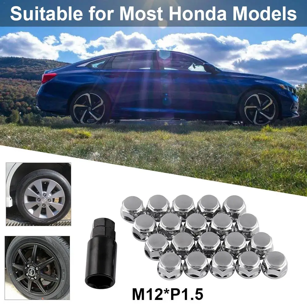 Jdm шипы для колесных гаек 20 шт. M12 * 1 5 набор с защитой от кражи Honda гайки модификации