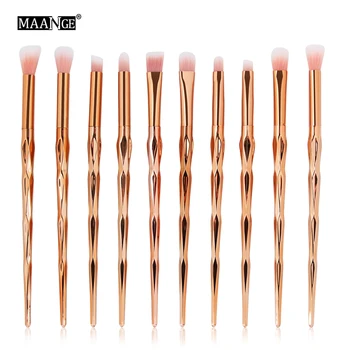 

MAANGE 4/10pcs Professional Eye Makeup Brushes Set Rainbow EyeShadow Eyebrow Line Concealer Power Cosmetic Beauty Brush Tool Kit