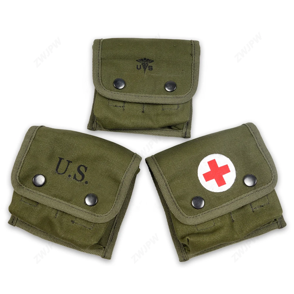 WW2 US ARMY M2 JUNGLE FIRST AID KIT POUCH OUTDOOR FIELD FIRSTLength