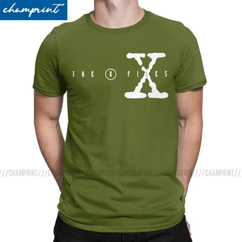 

Men's The X Files Scully Mulder Ufo Aliens TV T Shirt Clothes Humor Short Sleeve Round Collar Tee Shirt Plus Size T-Shirts