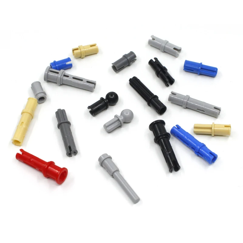 100 шт./лот Technic Axle Pin с/out фрикционные хребты удлиненные MOC кирпичные блоки части
