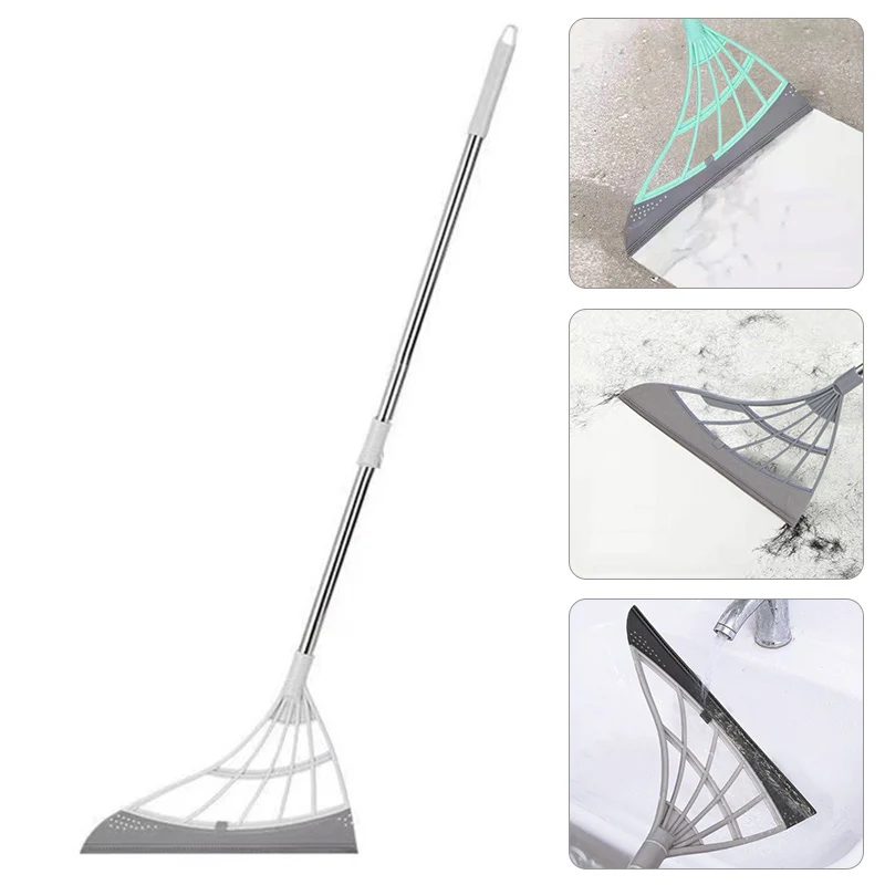 Magic Wiper Broom Wipe Squeeze Silicone Mop for Wash Floor Clean Tools Windows Scraper Pet Hair Non-Stick Sweeping and Kitchen | Дом и сад