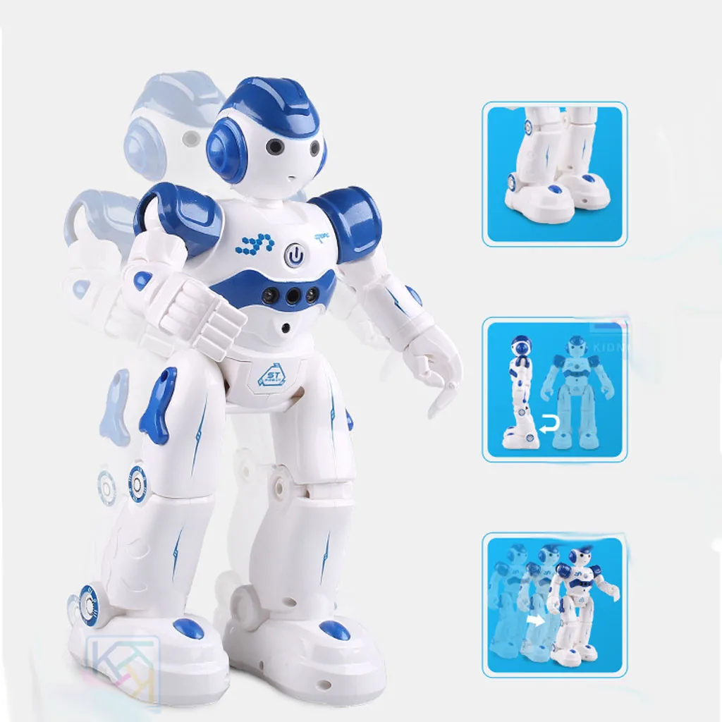 Remote Control Intelligent Robot USB Charging Children's Toy Dancing Singing Electronic Robot Gesture Sensing Toys H1212