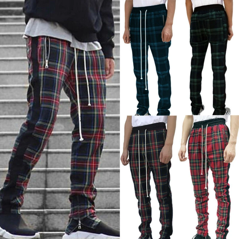 mens plaid pants australia