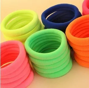 

10pcs/lot colorful Hair Ornaments bandage head kids girls elastic band Ring Circle Gum scrunchy hair accessories 702