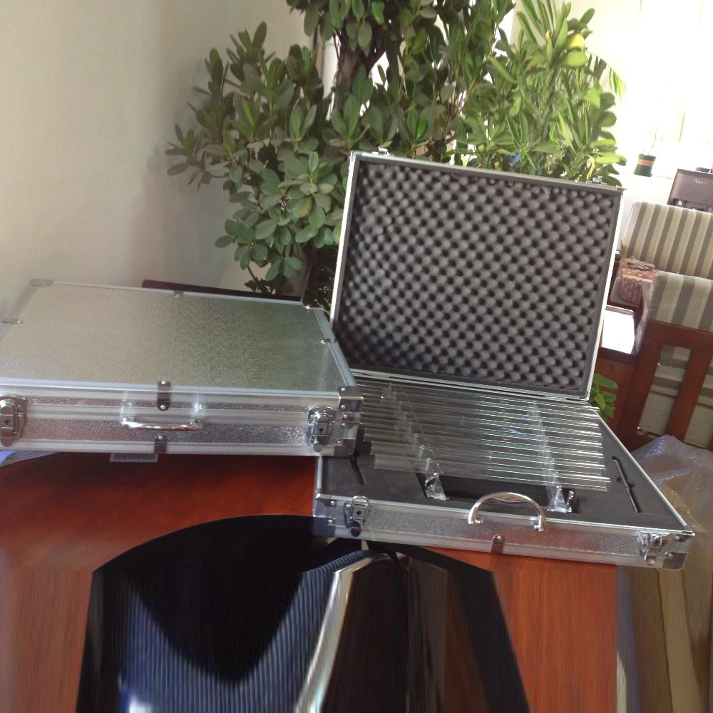 

quartz harpa crystal singing harp with C D E F G A B C 8pcs notes and free Aluminum alloy box and quartz mallets