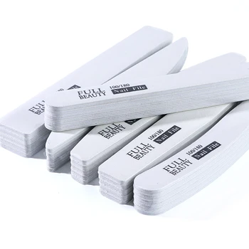 

5pc Professional Nail Sanding Buffer 100/180 Nail Files Half Moon Buffs For Manicure Polishing Block Pedicure Care Tool SA1535-1