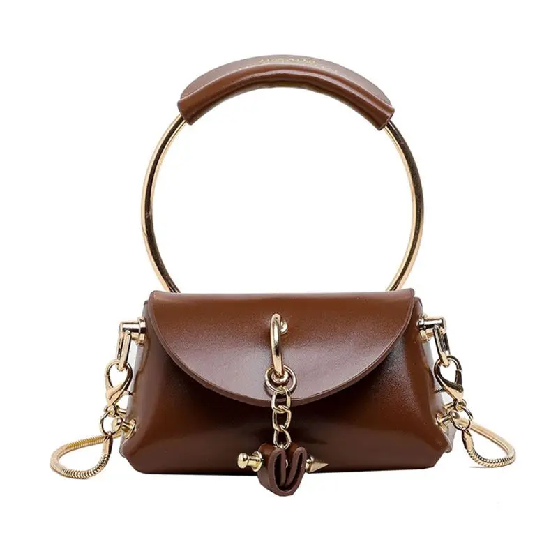 

Women Luxurious Shoulder Bags Rivets Decoration PU Leather Fashion Lady Handbag M6CC