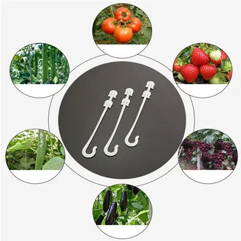 

100pcs Fruit Vegetable Cherry Tomato Ear Hook Garden Flower Plant Support Clips Trellis For Garden Plant Flower Garden Supplies
