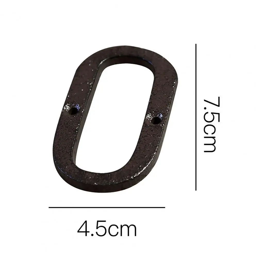 Metal Letter Decoration Retro Style Groceries Cast Iron Metal DIY House Doorplate Letter Symbol