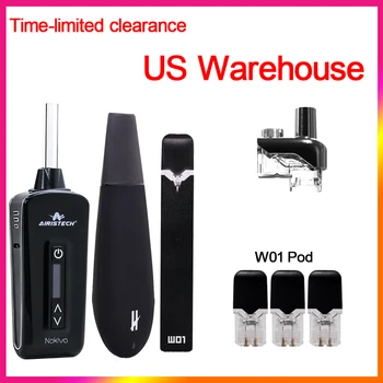 

Clearance US Warehouse Hot Sale Electronic Cigarette Vape Kit Nokiva Black Mamba Dry Herb Vaporizer Orbit TF Kit Vape Pen