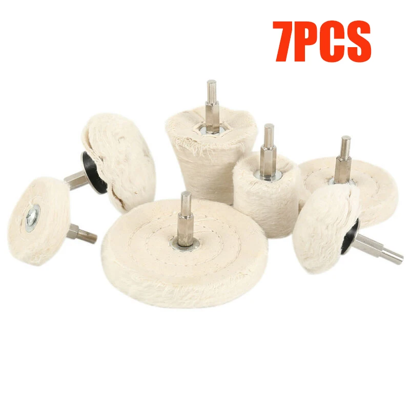 Портативный 7 шт. Полировочный коврик полировка швабры колеса колодки для сверла