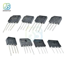 5 шт. диодный мост выпрямителя 2A 3A 4A 6A 8A 10A 15A 25A 35A 600V 800V 1000V KBP206 KBP210 KBP310 KBL406 KBU810 GBJ1510 GBJ2510
