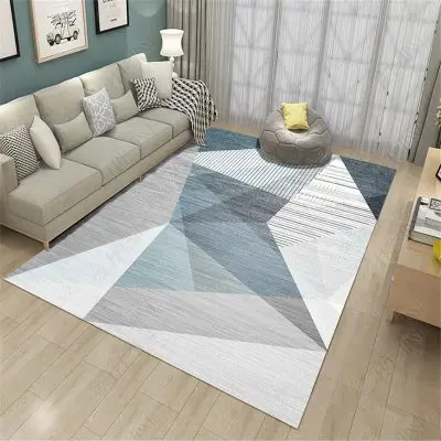 Ковер в скандинавском стиле, моющийся ковер, ковер для гостиной, детской комнаты, спальни, прикроватный пол, коврик для стола, коврик, 3D принт, геометрический Коврик