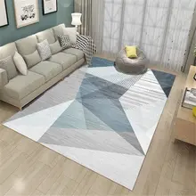 Ковер в скандинавском стиле, моющийся ковер, ковер для гостиной, детской комнаты, спальни, прикроватный пол, коврик для стола, коврик, 3D принт, геометрический Коврик