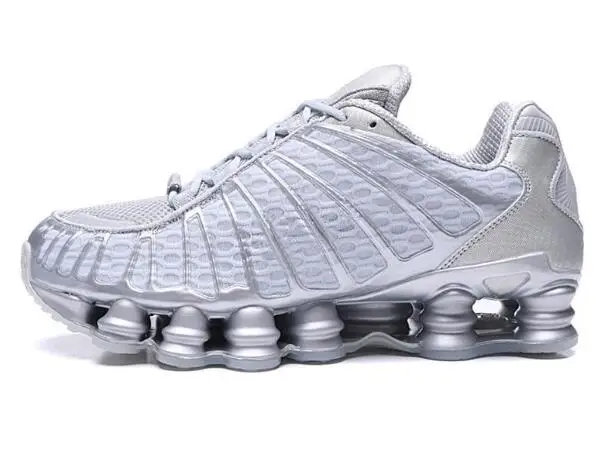 2020 new SHOX TL Running Shoes for men Clay Orange Triple Black Blue Metallic Silver Sunrise University Red White mens sneakers