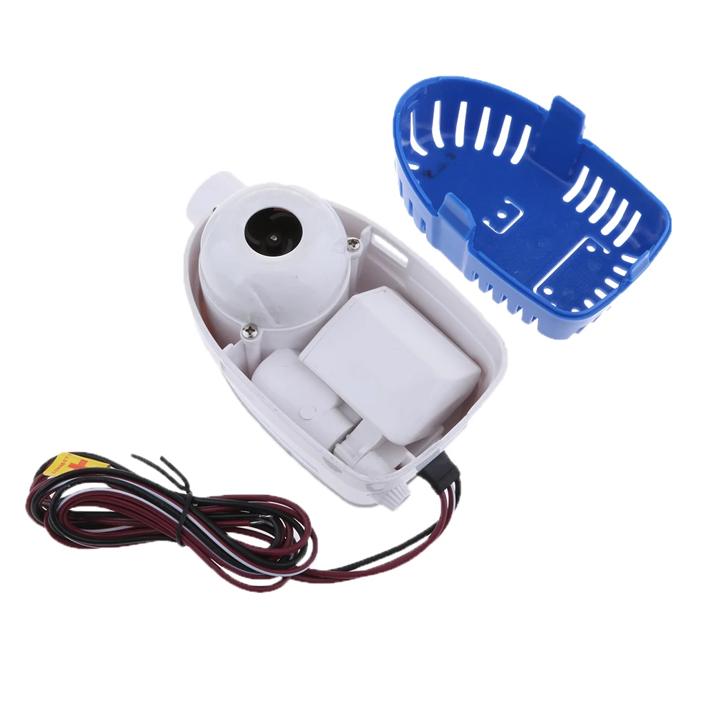 12V 1100GPH Автоматический погружной Трюмный водяной насос для яхты автоматический и поплавковый выключатель