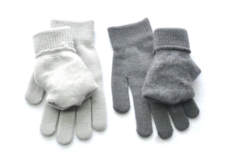 cute baby accessories Wecute Gloves for Over 12 years Old Men and Women Thickened Warm Cycling Gloves New in Autumn And Winter Solid Color Knitted born baby accessories	