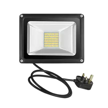 

30W LED Flood Light 3600LM 4th Generation Indoor/ Outdoor Night Lights Basketball Soccer Field Landscape Lighting 220V UK Plug