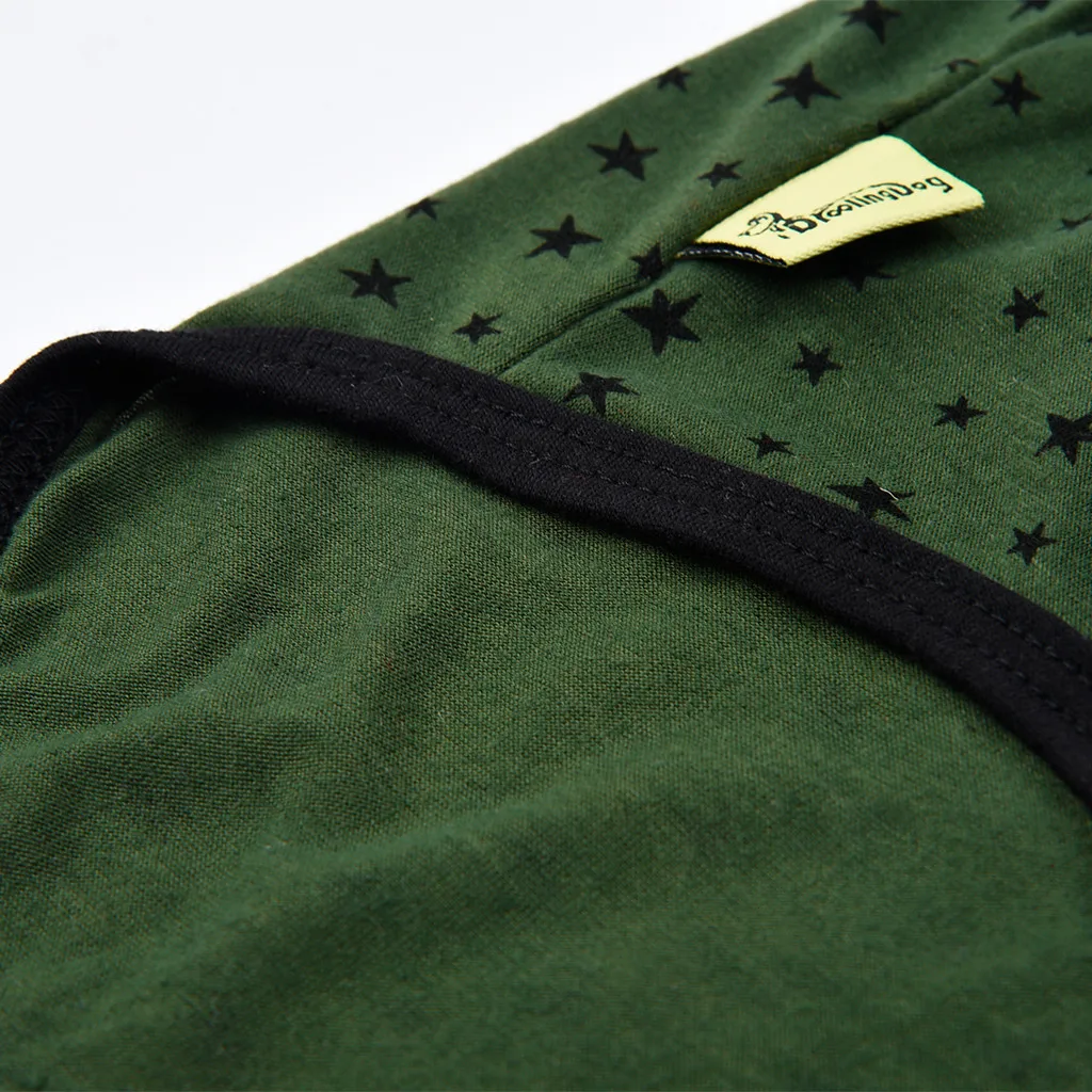 Модный жилет для животных весенние/осенние футболки с принтом в виде звезд; удобные домашние животные, собаки и кошки Костюмы малых и средних собак Рубашки Щенок Осенний жилет для девочек