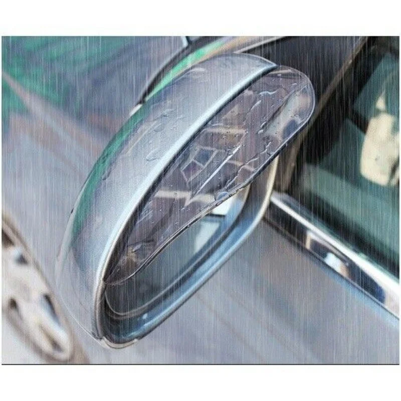 2Pc Universal Car Rearview Mirror Rain Eyebrow Auto Car Rear View Side Rain Shield Snow Guard Sun Visor Shade Protector