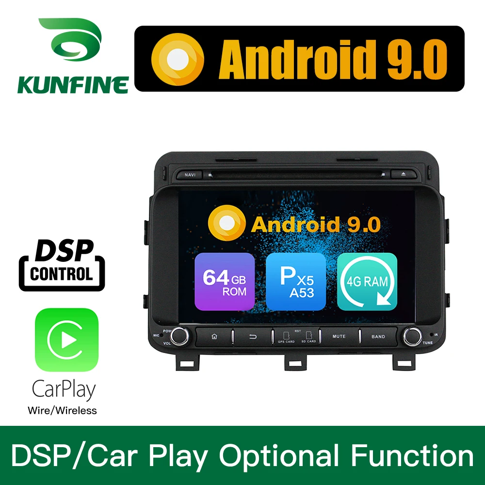 Best Android 9.0 Octa Core 4GB RAM 64GB Rom Car DVD GPS Multimedia Player Car Stereo for KIA K5/OPTIMA 2015 Radio Headunit WIFI 3G 1