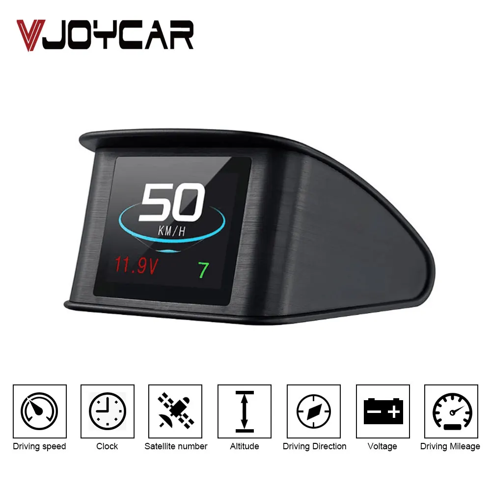 VJOY T600 Универсальный Автомобильный HUD Дисплей с цифровым GPS спидометром со