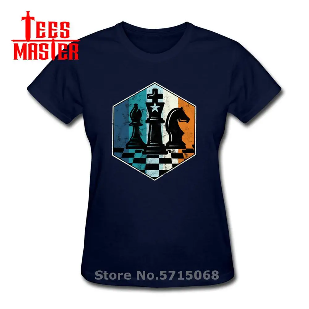 Женская футболка в стиле ретро Camiseta Винтажная шахматы футболки шахмат новый