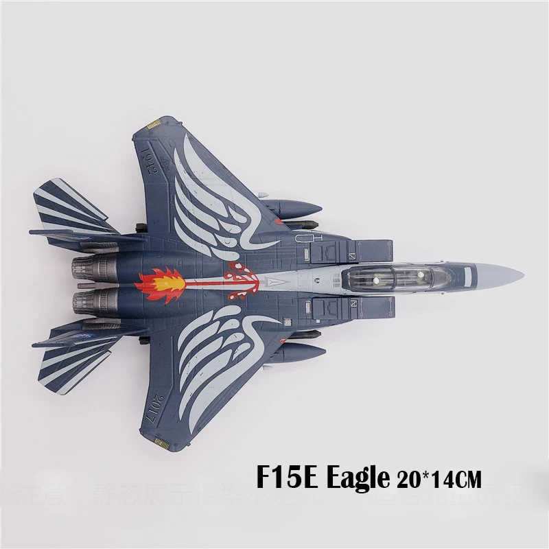 1:100 США военный брикет Eagle Двухместный супервоздушный боец модель F15 коллекция из