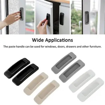 

Door Paste Handle Instant Paste Handle Door Window Cabinet Handle Without Drilling Simple Convenient Handle For Household Use