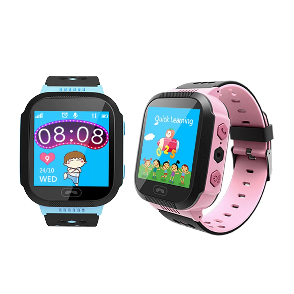 

Children Boys Girls Gift Anti-lost Positioning Kids Smart Watch Touchscreen SOS GPS Tracker Watch Wrist For Android IOS Phone