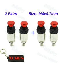 2 пар/упак. M4 x 0,7 мм Алюминий ЧПУ вилы воздуха выпускной клапаны для KTM модели sx-EXC-XC 125 150 200 250 300 350 400 450 велосипедов