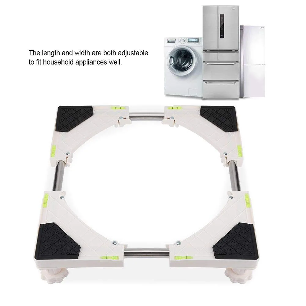 4/8 футов регулируемая подставка холодильник держатель с колесами ударопрочный стиральная основание машины кронштейн Противоскользящий Универсальный