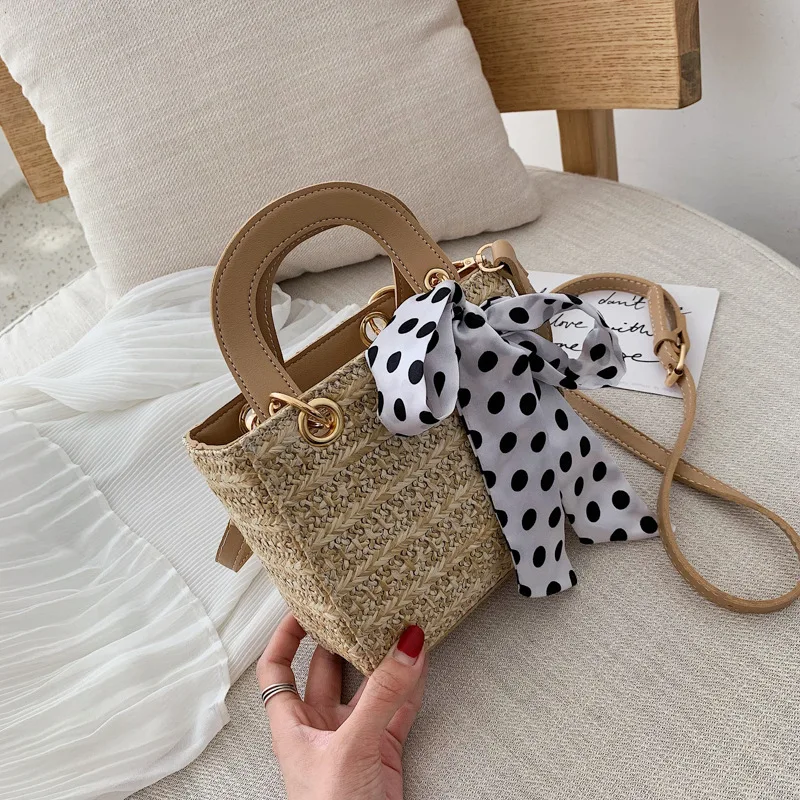 

Summer Fairy Bag WOMEN'S Bag 2020 New Style Fashion Korean-style Versatile Shoulder Bag Straw Shoulder Bag Fashion Handbag