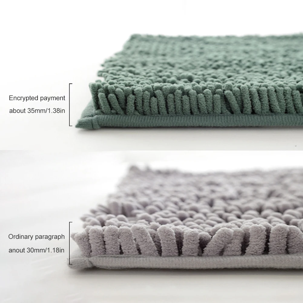 Входной коврик из тонкой синели впитывающий напольный дверной для ванной