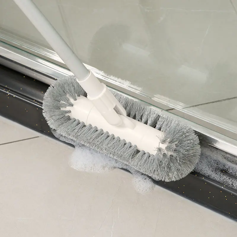 

Household bathroom floor brush clean scrub the toilet brush toilet brush stick ceramic tile aperture brush bristles