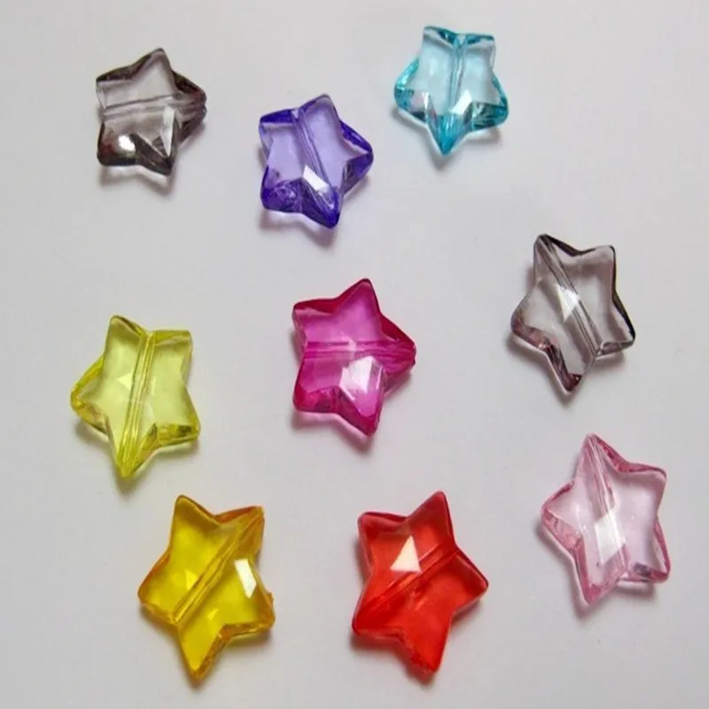 100-Mixed-Color-Transparent-Acrylic-Star-Beads-15mm