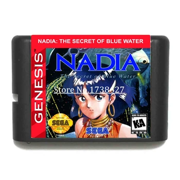 

Nadia 16Bit Game Cartridge for Sega MegaDrive & Genesis System Consoles