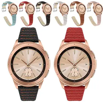 

Universal 20mm 22mm Genuine Leather Watch Band For Garmin Vivoactive HR Belt For LG W100 110 Wriststrap Quick Release Watchband