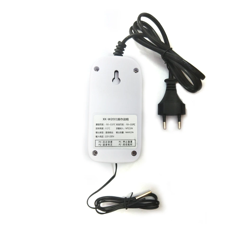 AC 110-220V Цифровой термостат регулятор Температура контроллер микрокомпьютер разъем 1/2/5 м Кабель для программирования в аутлет-50~ 110C+ NTC Сенсор
