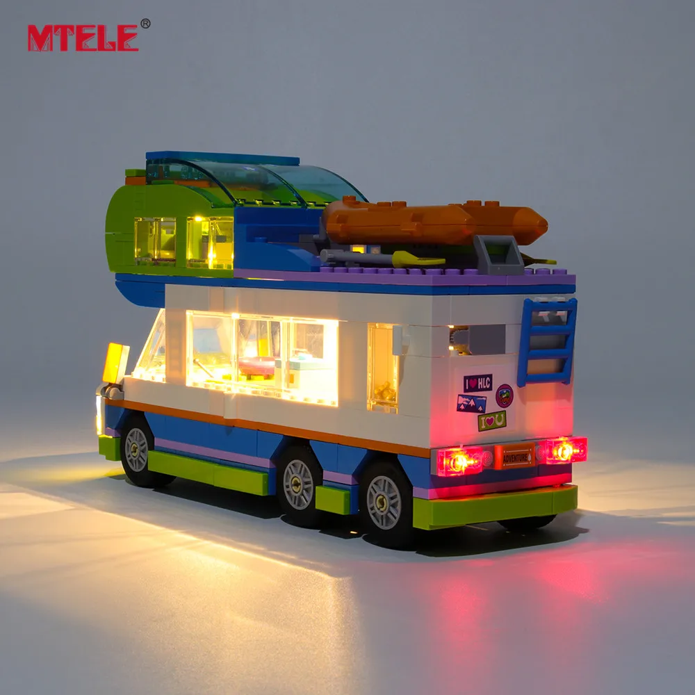 MTELE брендовый светодиодный светильник для друзей Миа Camper Van светильник ing комплект совместим с 41339(не включает модель